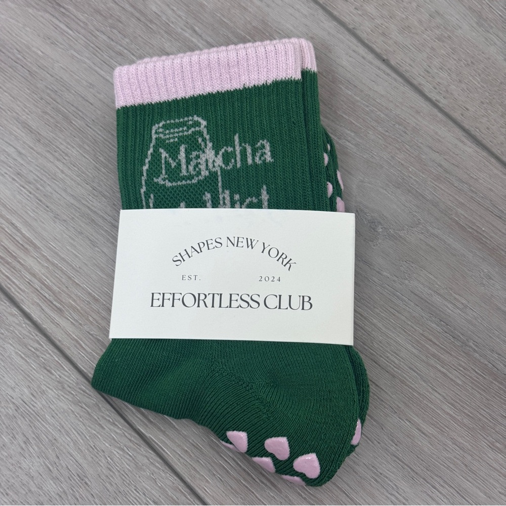 Matcha Grip Socks